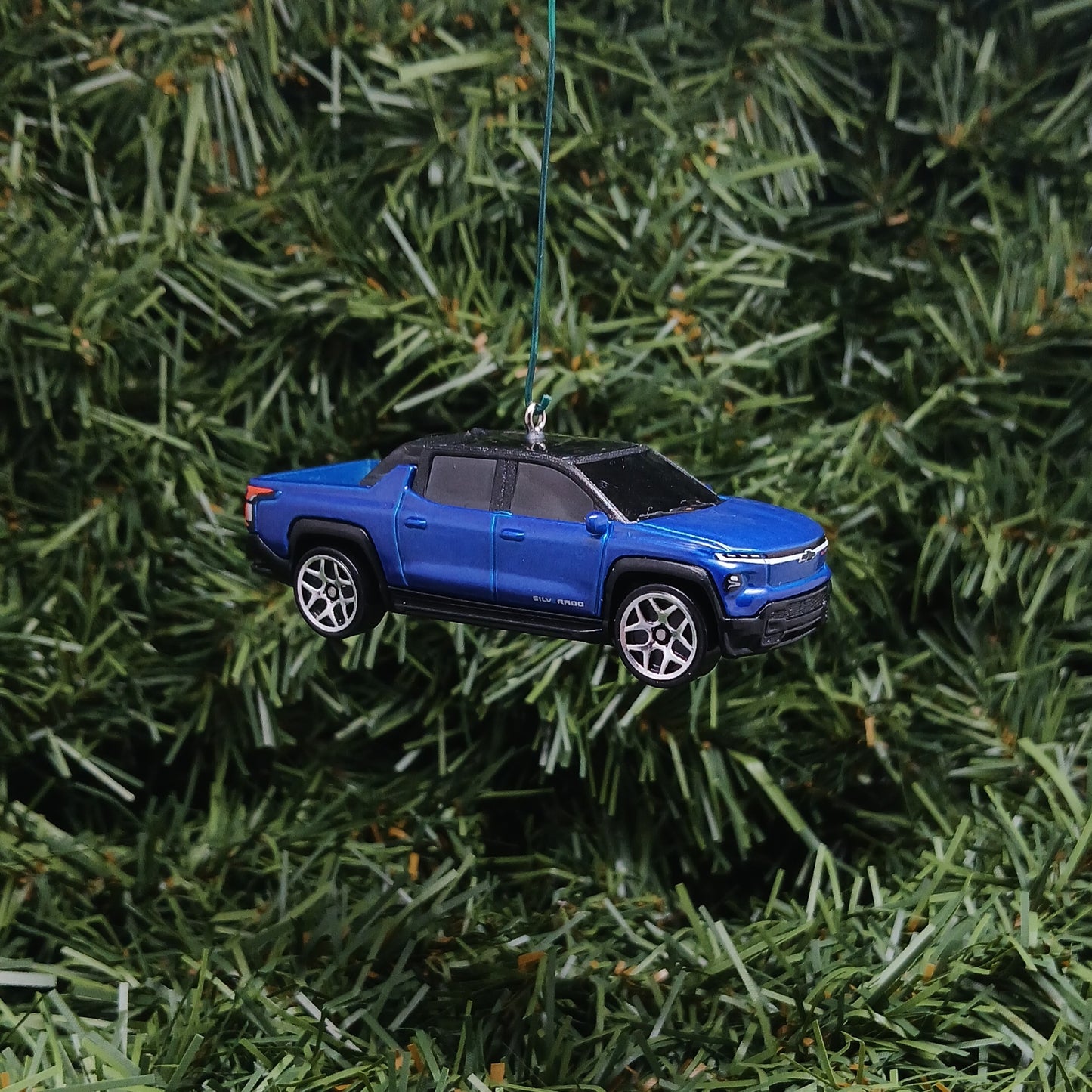 2024 Chevy Silverado EV Ornament Christmas Gift Idea Chevrolet Truck RST Black Orange Blue Gray Silver 2025