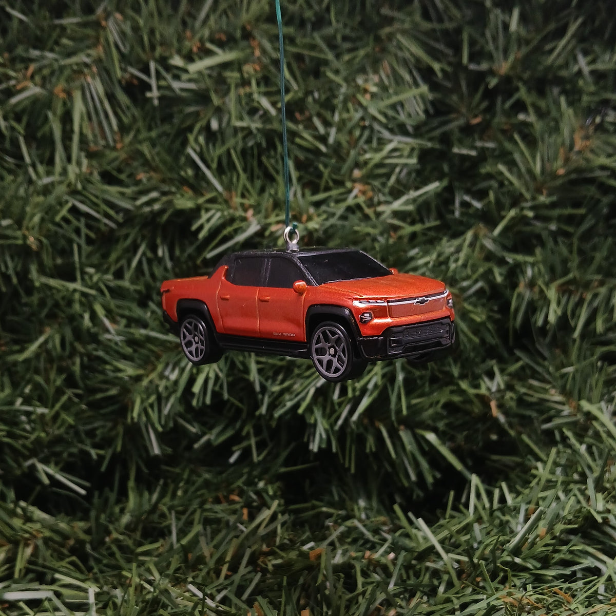 2024 Chevy Silverado EV Ornament Christmas Gift Idea Chevrolet Truck RST Black Orange Blue Gray Silver 2025