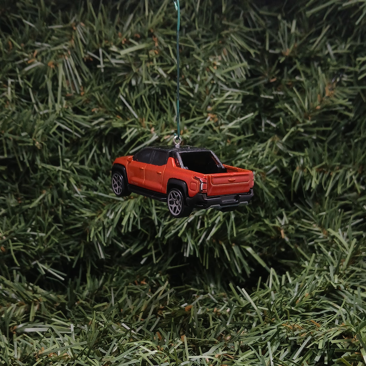 2024 Chevy Silverado EV Ornament Christmas Gift Idea Chevrolet Truck RST Black Orange Blue Gray Silver 2025