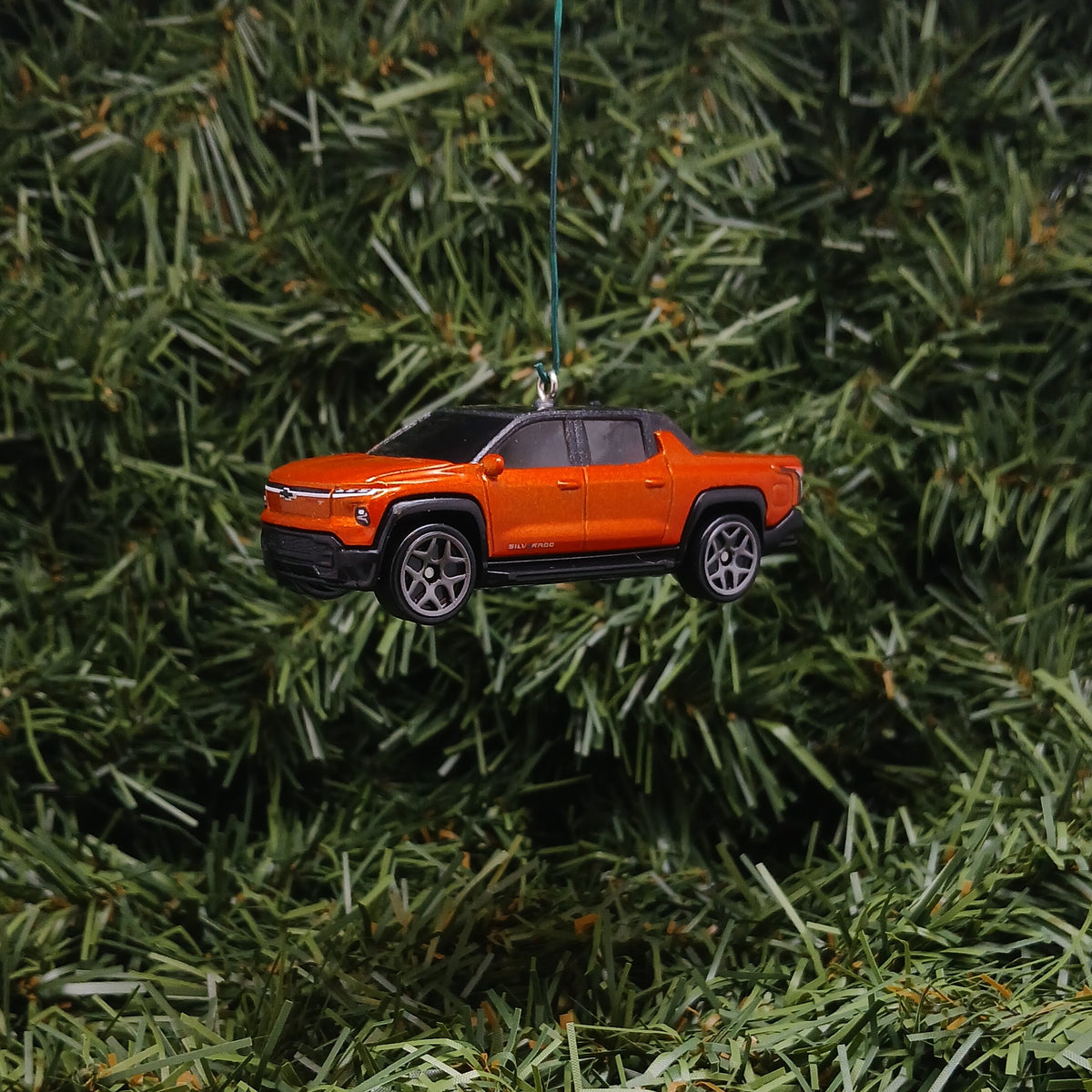 2024 Chevy Silverado EV Ornament Christmas Gift Idea Chevrolet Truck RST Black Orange Blue Gray Silver 2025