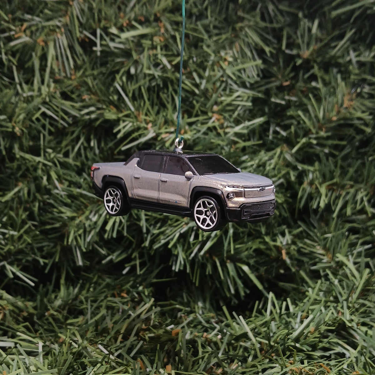 2024 Chevy Silverado EV Ornament Christmas Gift Idea Chevrolet Truck RST Black Orange Blue Gray Silver 2025