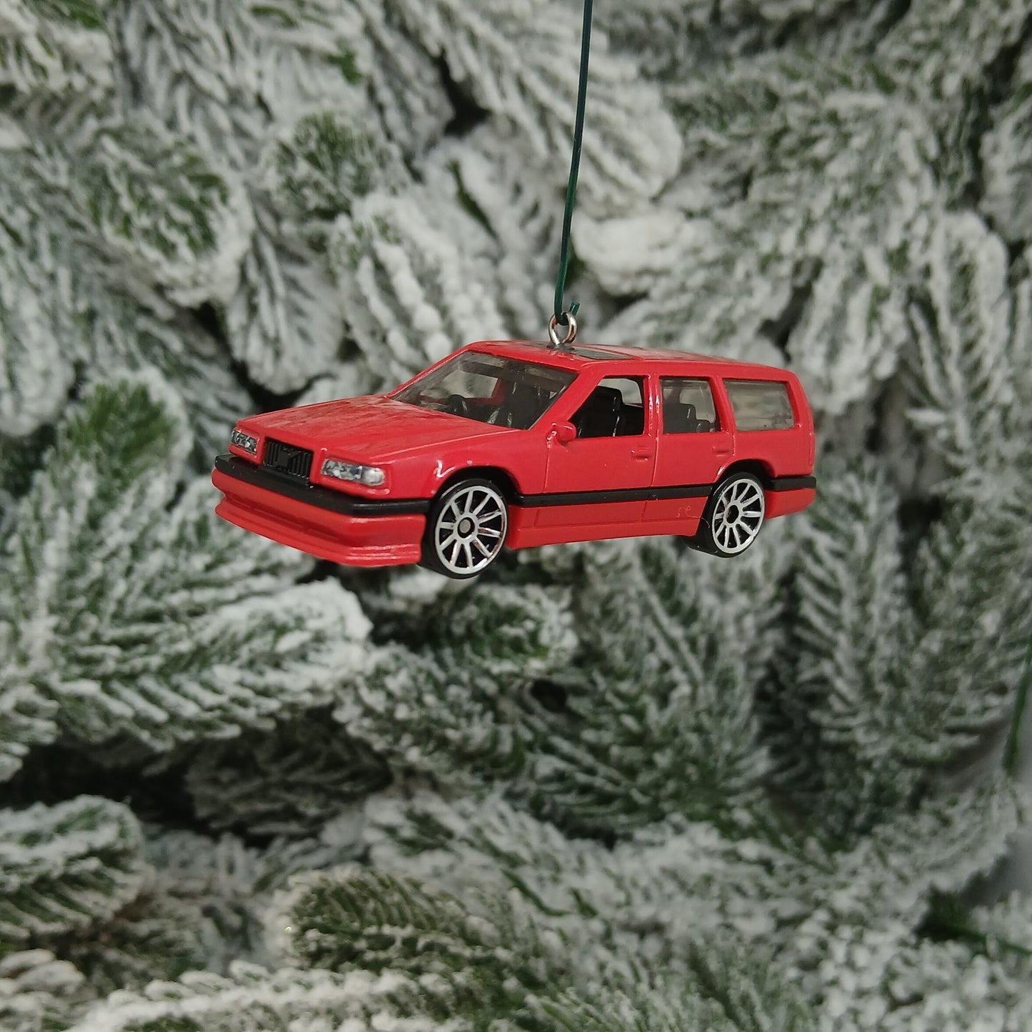 Volvo 850 Estate Ornament Christmas Tree Decoration Unique Gift 1993-1997 Wagon Green Yellow Black Red