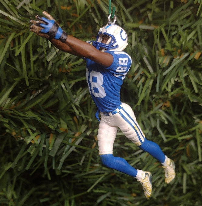 INDIANAPOLIS COLTS ornament Marvin Harrison Christmas gift idea nfl football figure xmas tree decoration