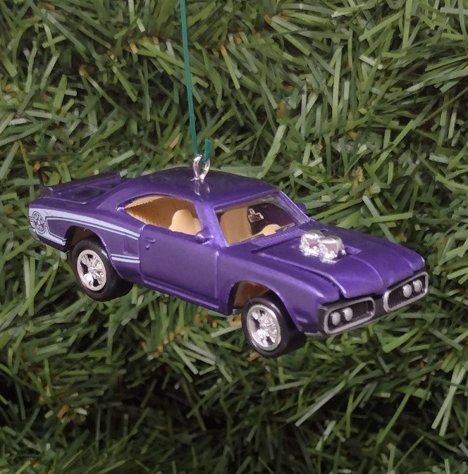 Dodge Super Bee Ornament 1970 Mopar Christmas Tree Decoration Unique Gift Idea Purple