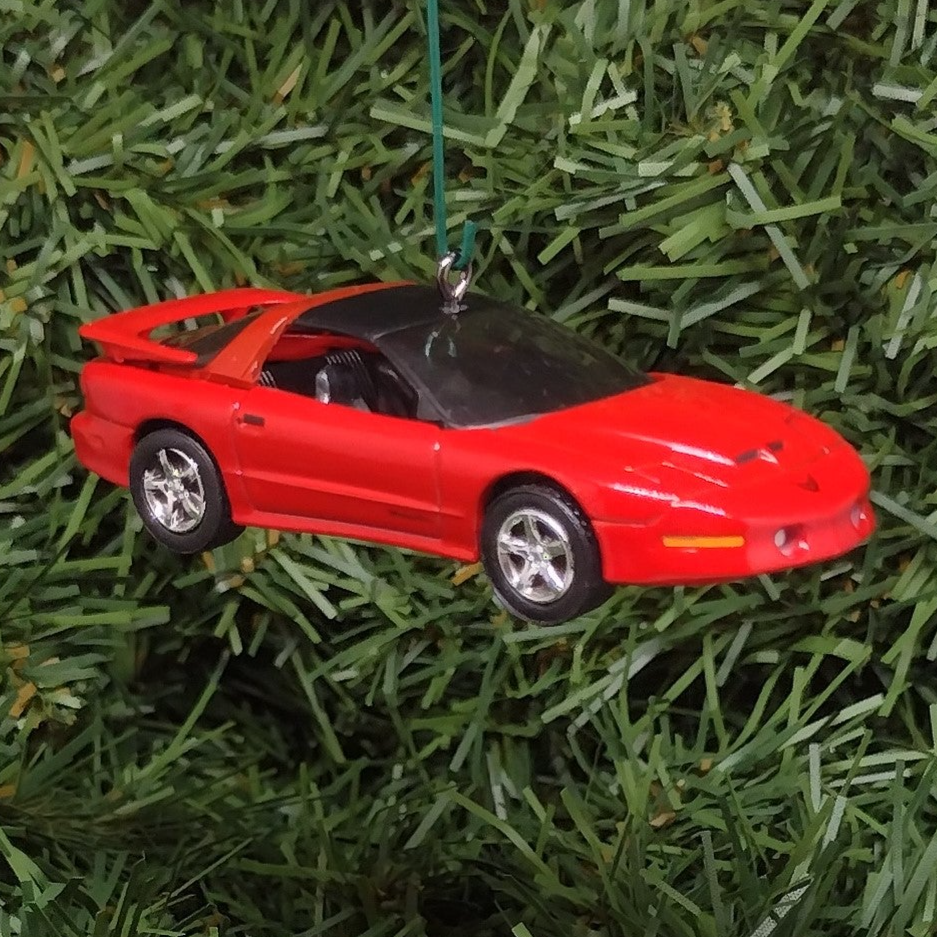 Pontiac Firebird Ornament 1997 Christmas Tree Decoration Trans Am WS6 Unique Xmas Gift Red Nicely Detailed