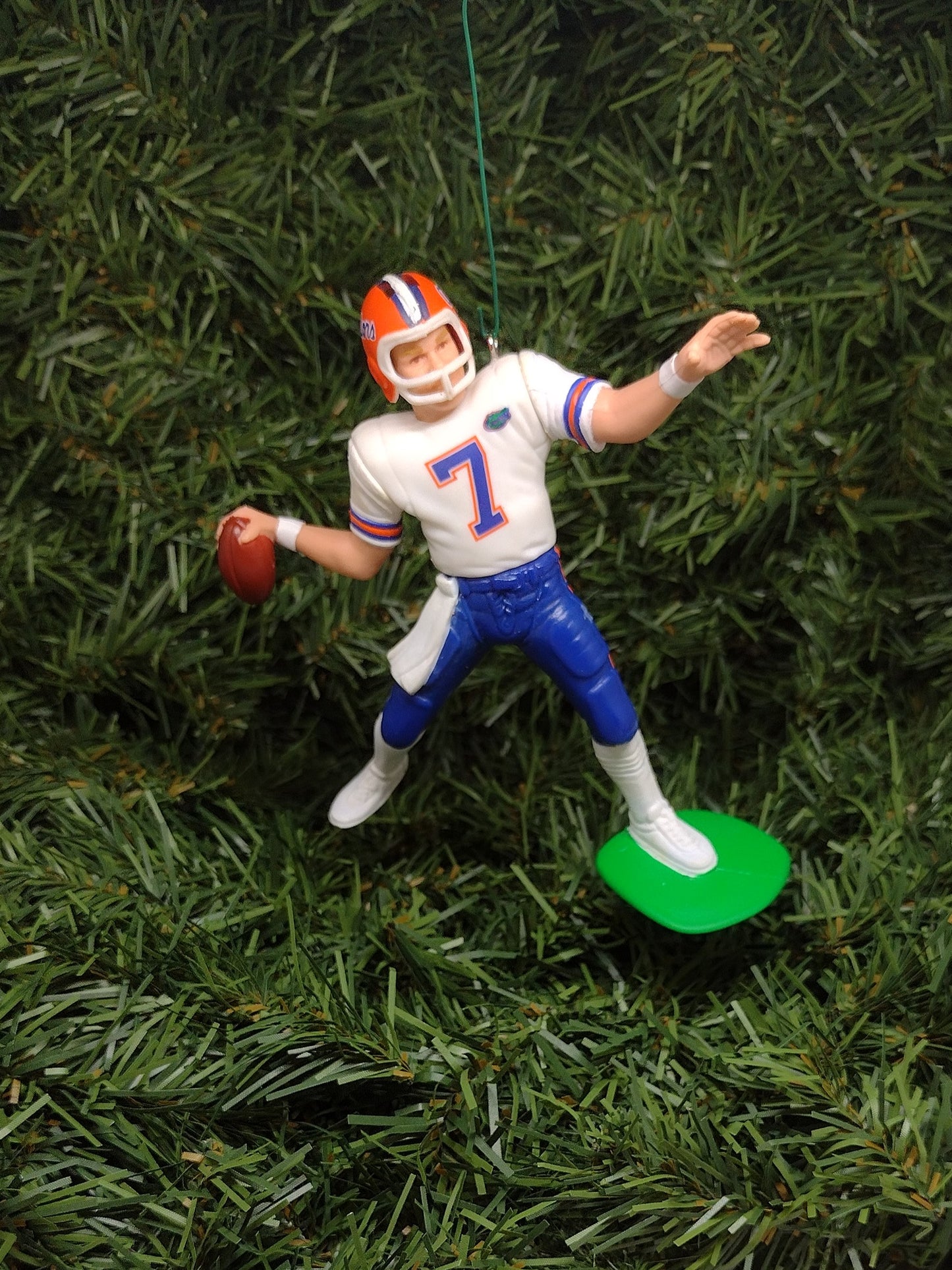 FLORIDA GATORS Christmas tree ornament Danny Wuerffel NCAA football figure unique Xmas gift idea heisman winner