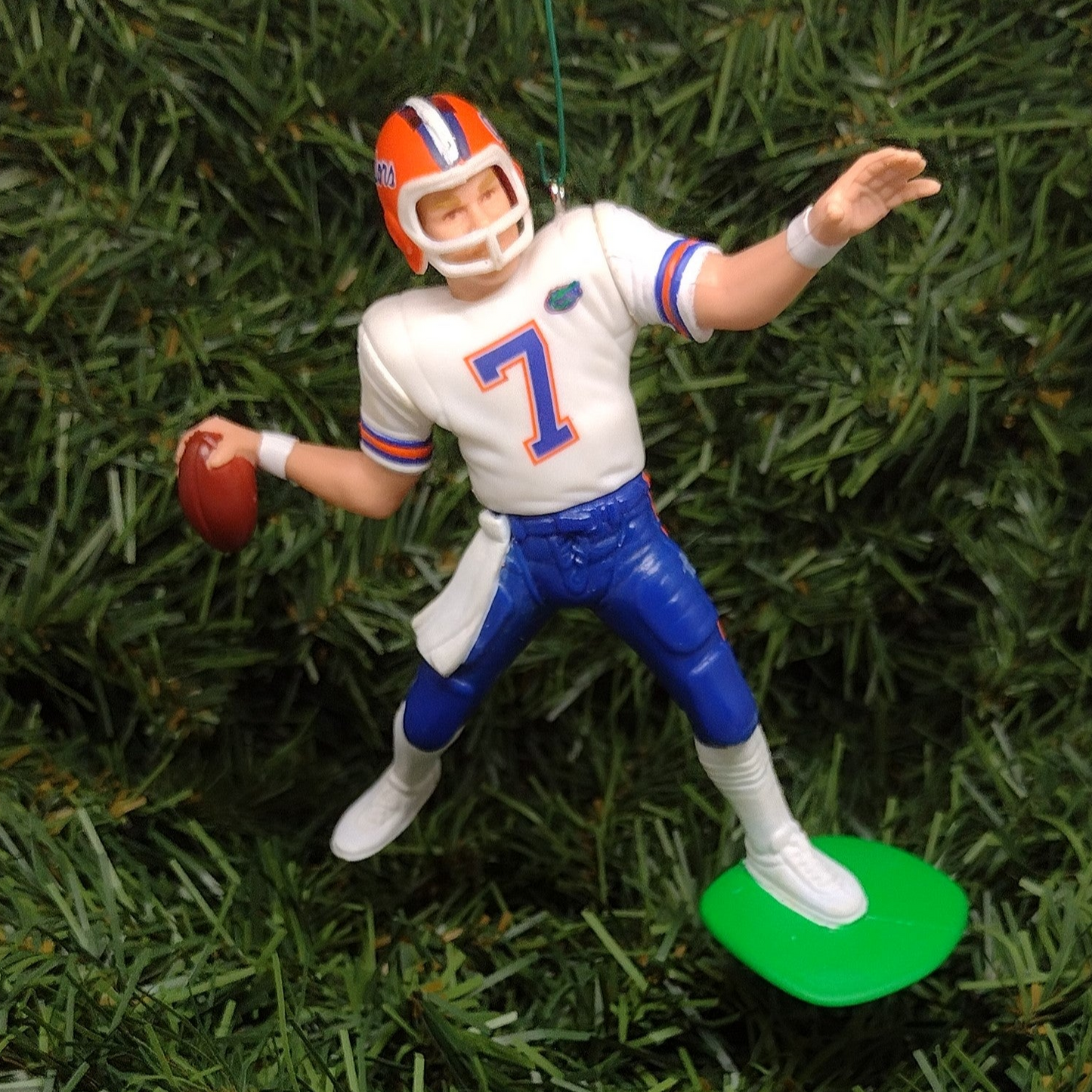 FLORIDA GATORS Christmas tree ornament Danny Wuerffel NCAA football figure unique Xmas gift idea heisman winner