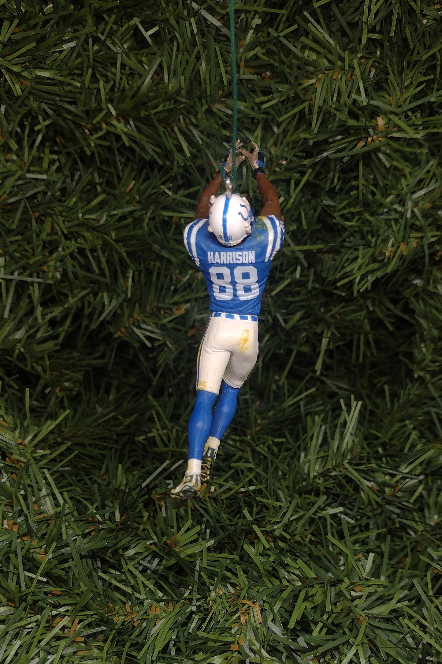 INDIANAPOLIS COLTS ornament Marvin Harrison Christmas gift idea nfl football figure xmas tree decoration