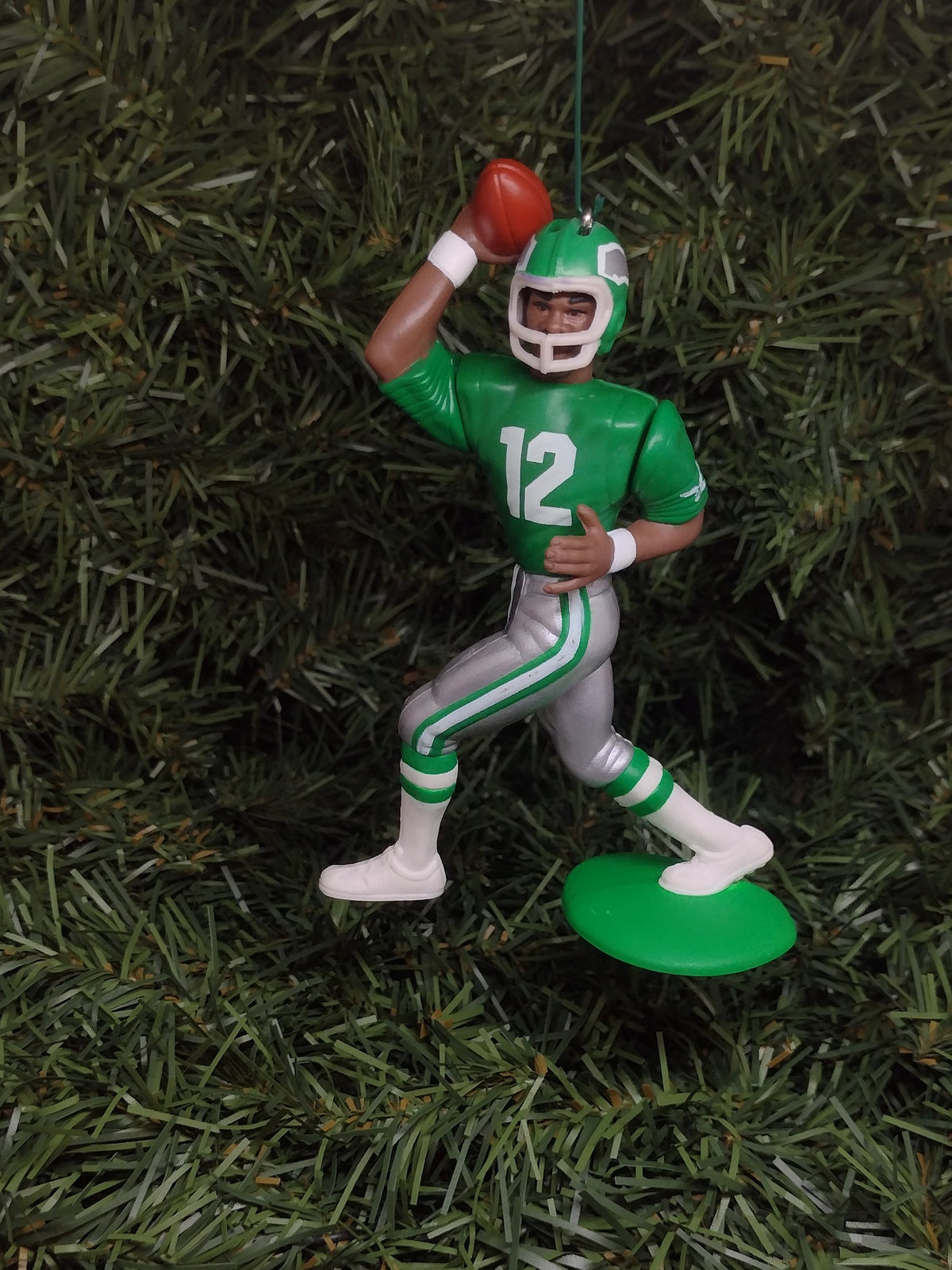 PHILADELPHIA EAGLES NFL Ornament Christmas Gift Randall Cunningham Football Figure