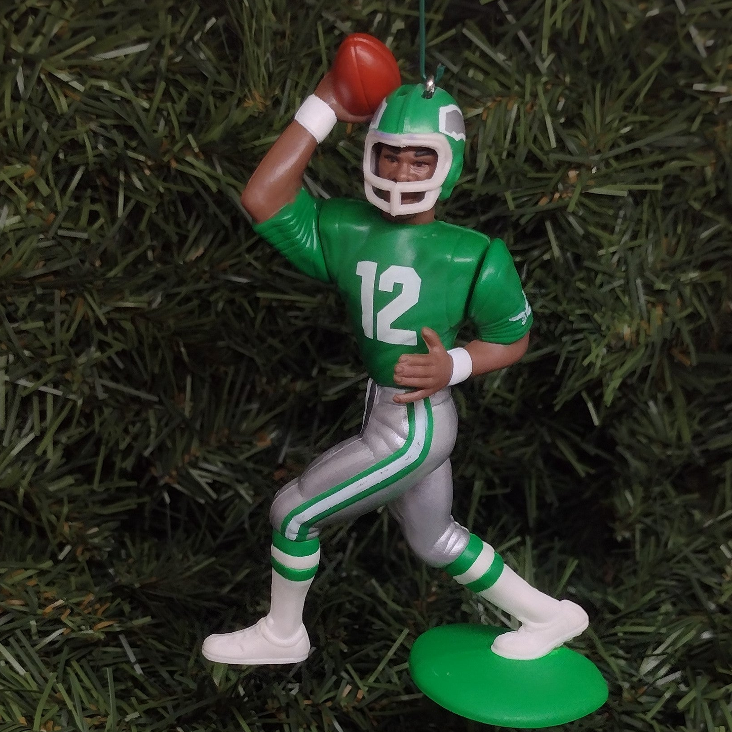 PHILADELPHIA EAGLES NFL Ornament Christmas Gift Randall Cunningham Football Figure