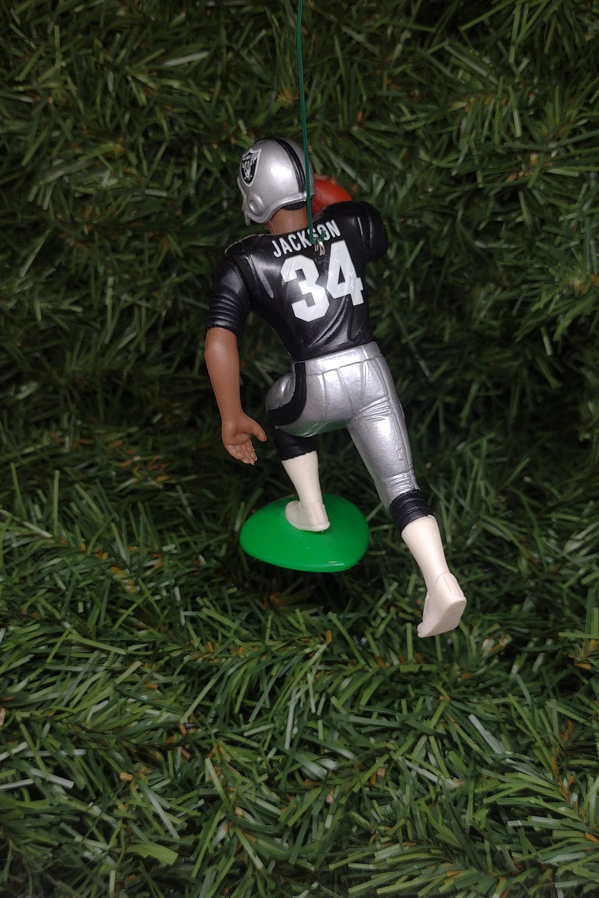OAKLAND/Los Angeles RAIDERS Ornament Bo Jackson Christmas Gift NFL Figure Las Vegas