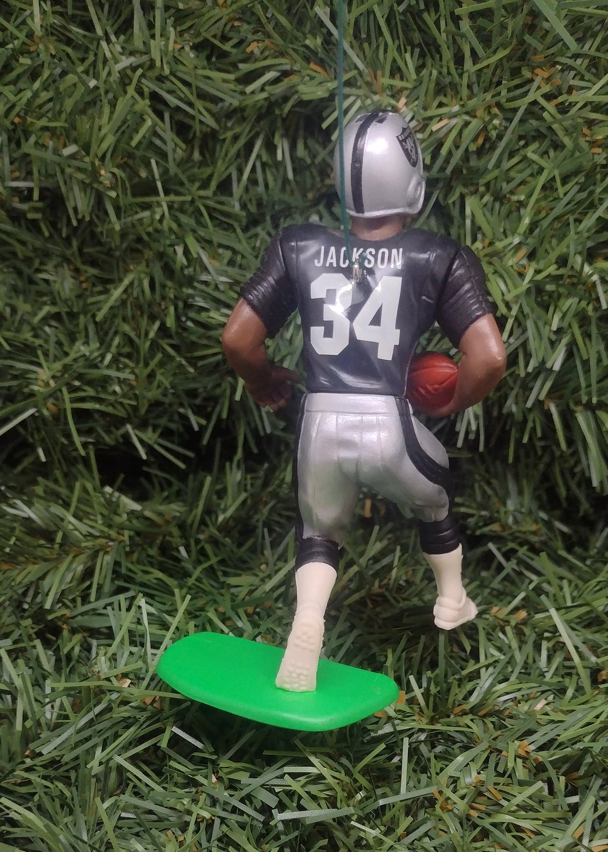 OAKLAND/Los Angeles RAIDERS Ornament Bo Jackson Christmas Gift NFL Figure Las Vegas
