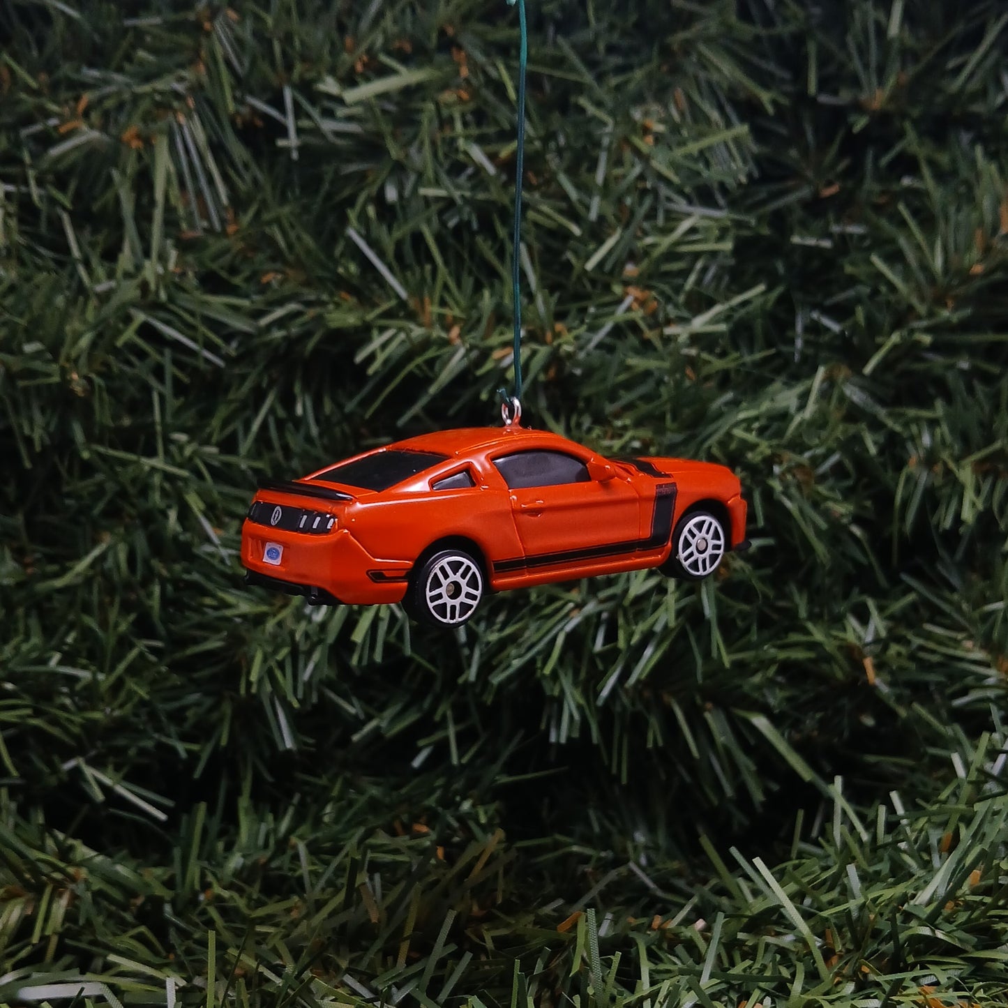 Ford Mustang Boss 302 Ornament Christmas Tree Decoration Xmas Gift Orange