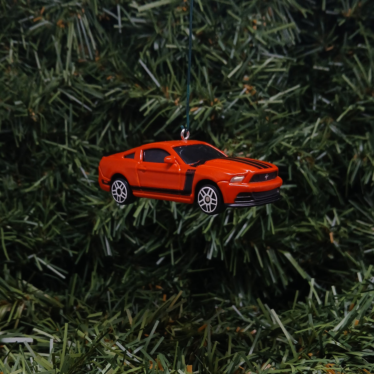 Ford Mustang Boss 302 Ornament Christmas Tree Decoration Xmas Gift Orange