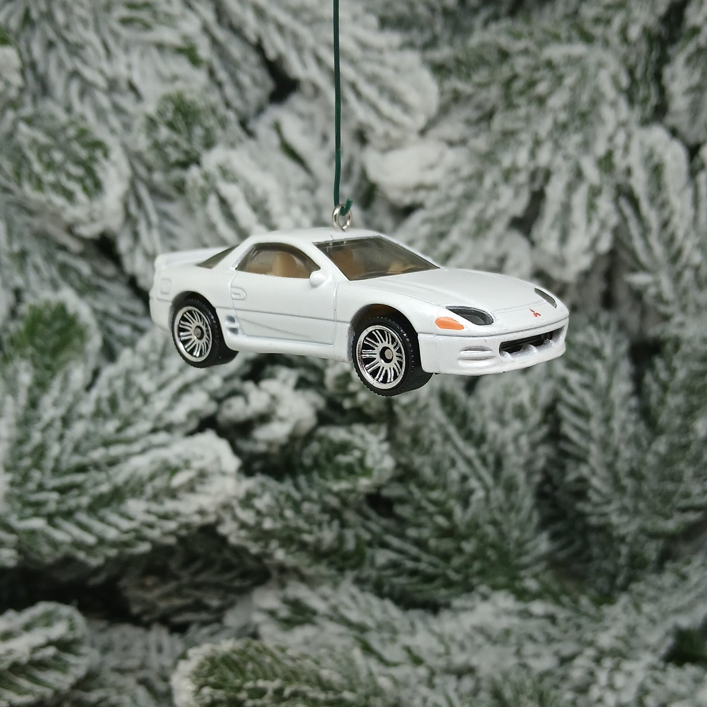 Mitsubishi 3000GT Christmas Ornament Gift Idea Unique Xmas Tree Decoration White 1994 1995 1996 1997