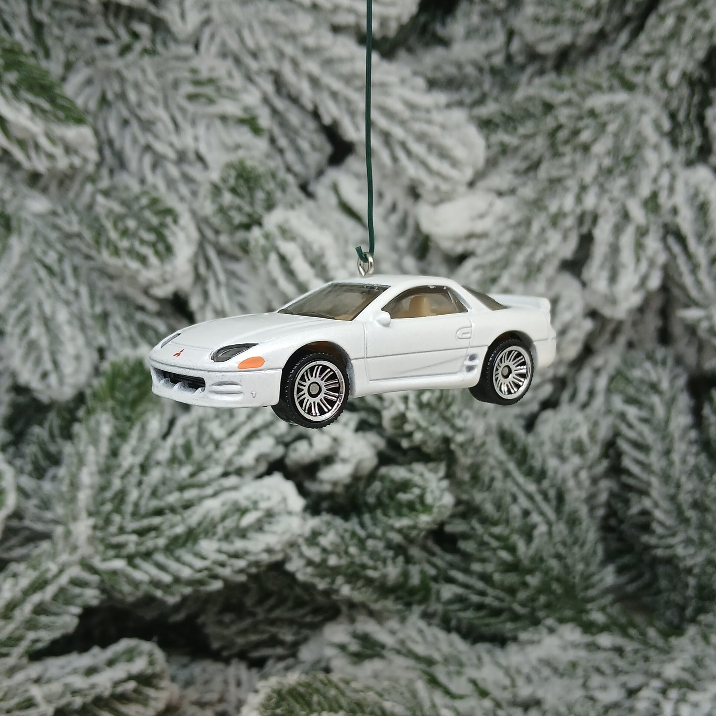 Mitsubishi 3000GT Christmas Ornament Gift Idea Unique Xmas Tree Decoration White 1994 1995 1996 1997