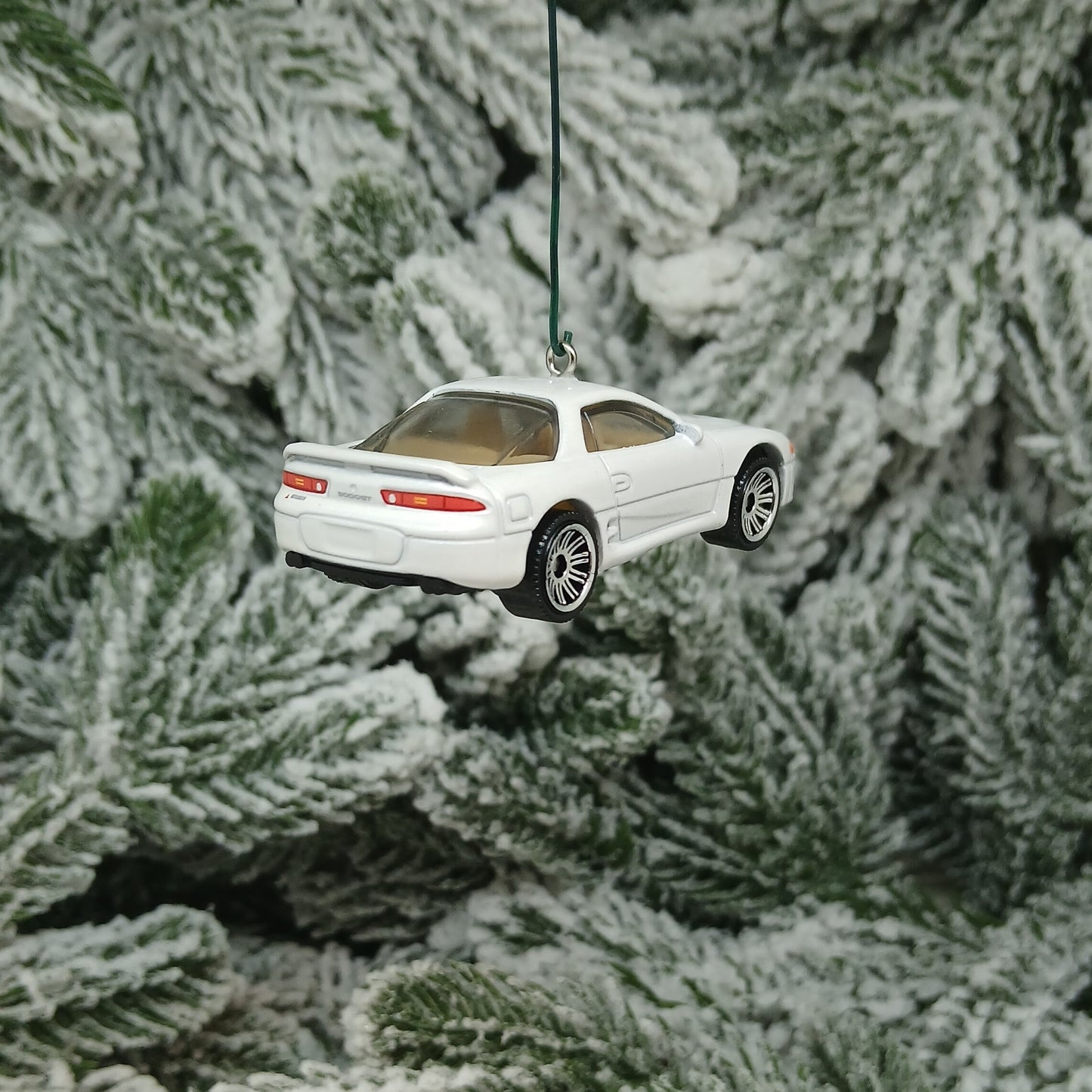 Mitsubishi 3000GT Christmas Ornament Gift Idea Unique Xmas Tree Decoration White 1994 1995 1996 1997