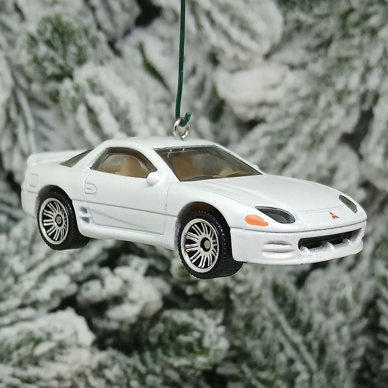 Mitsubishi 3000GT Christmas Ornament Gift Idea Unique Xmas Tree Decoration White 1994 1995 1996 1997