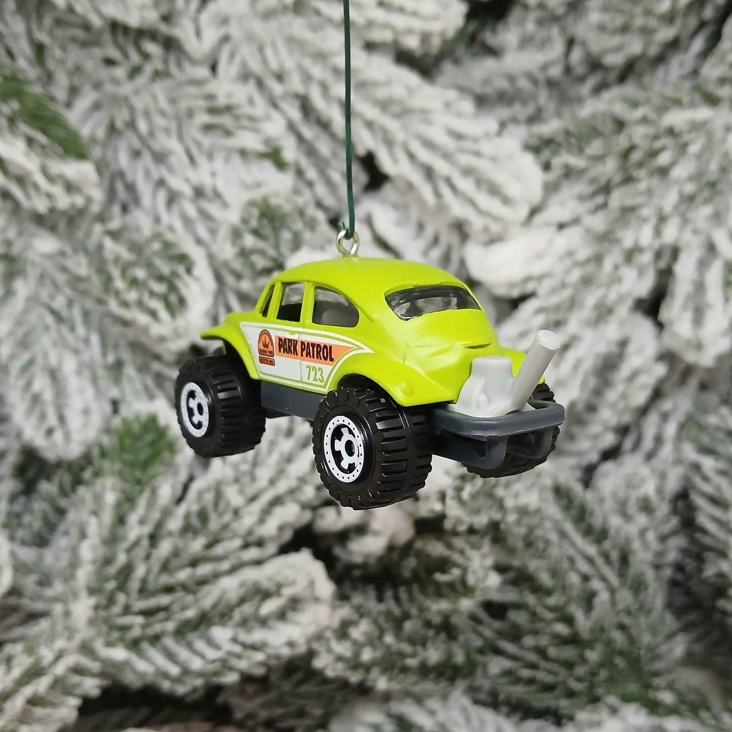 VW Beetle 4x4 Christmas Ornament Gift Idea Volkswagen Off Road Green Tan Licensed