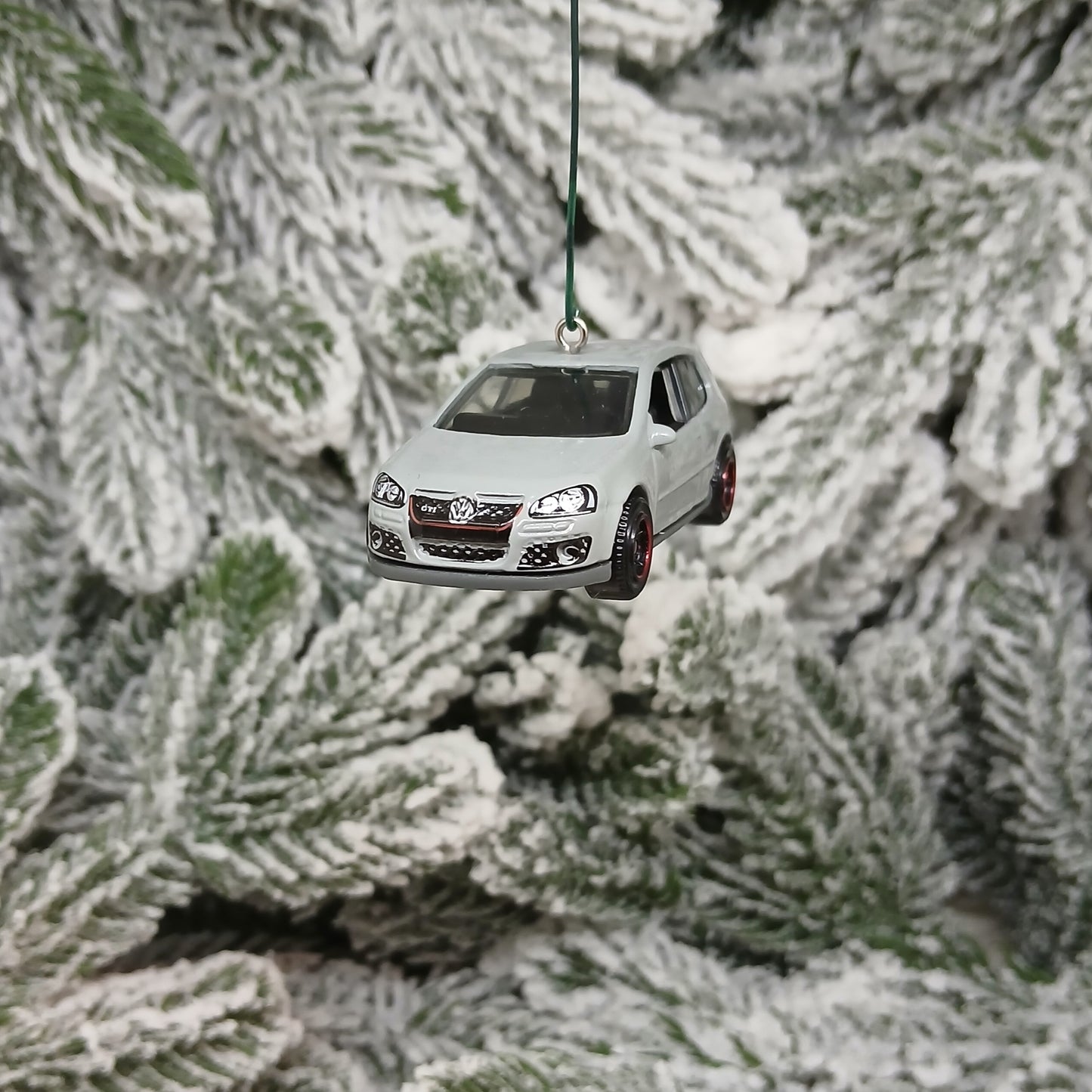 VW Golf GTI Ornament Christmas Gift Idea Volkswagen Xmas Tree Decoration Gray Grey Licensed