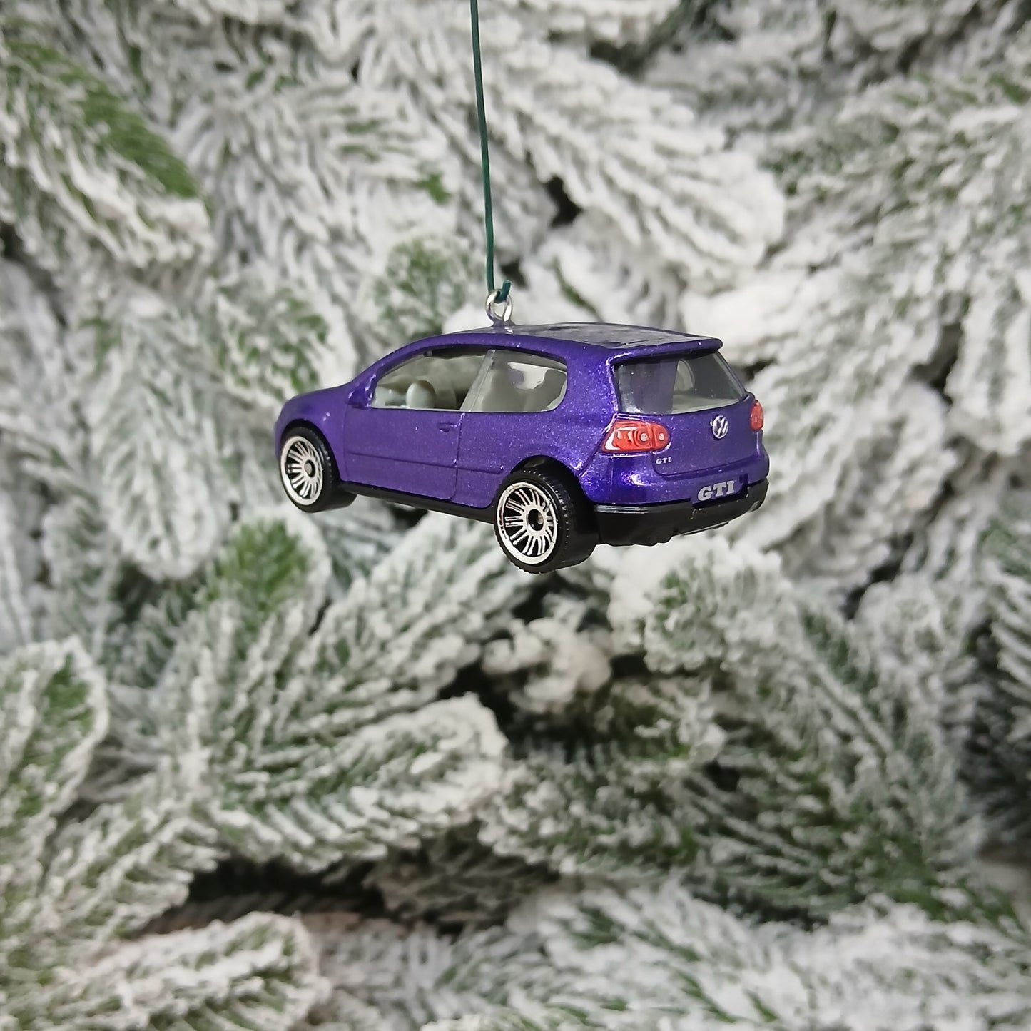 VW Golf GTI Ornament Christmas Gift Idea Volkswagen Xmas Tree Decoration Purple Licensed