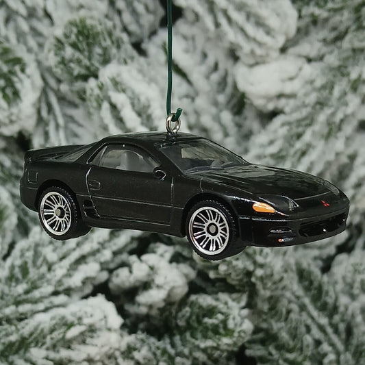 Mitsubishi 3000GT Christmas Ornament Gift Idea Unique Xmas Tree Decoration Black 1994 1995 1996 1997