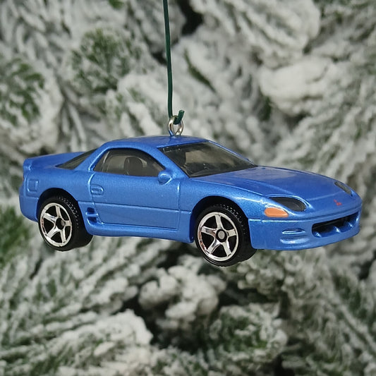 Mitsubishi 3000GT Christmas Ornament Gift Idea Unique Xmas Tree Decoration Blue 1994 1995 1996 1997