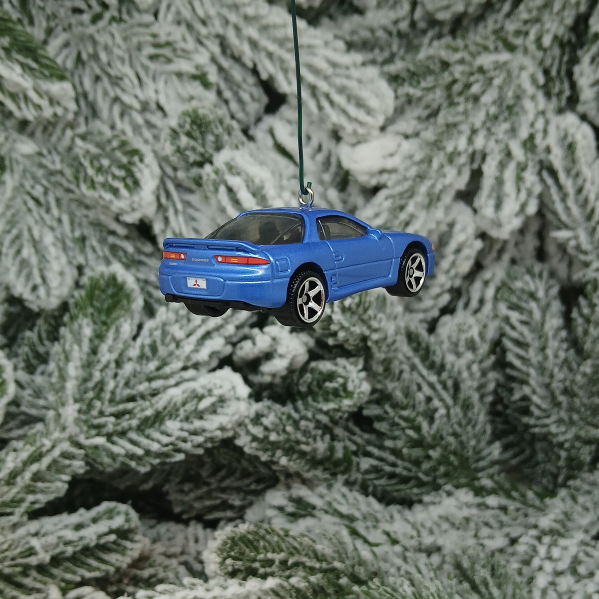 Mitsubishi 3000GT Christmas Ornament Gift Idea Unique Xmas Tree Decoration Blue 1994 1995 1996 1997