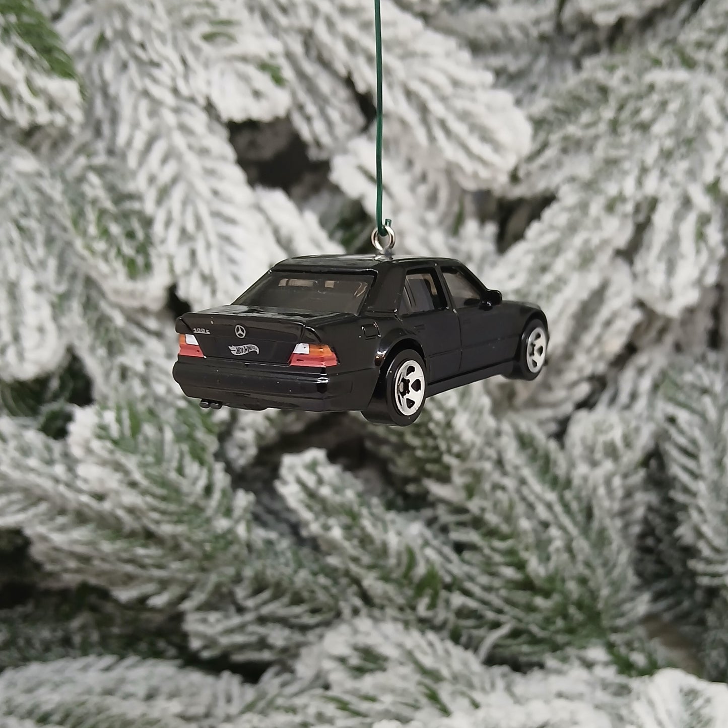 Mercedes-Benz Ornament 500E Christmas Tree Decoration Unique Xmas Gift Idea 1991-1994 Silver Black