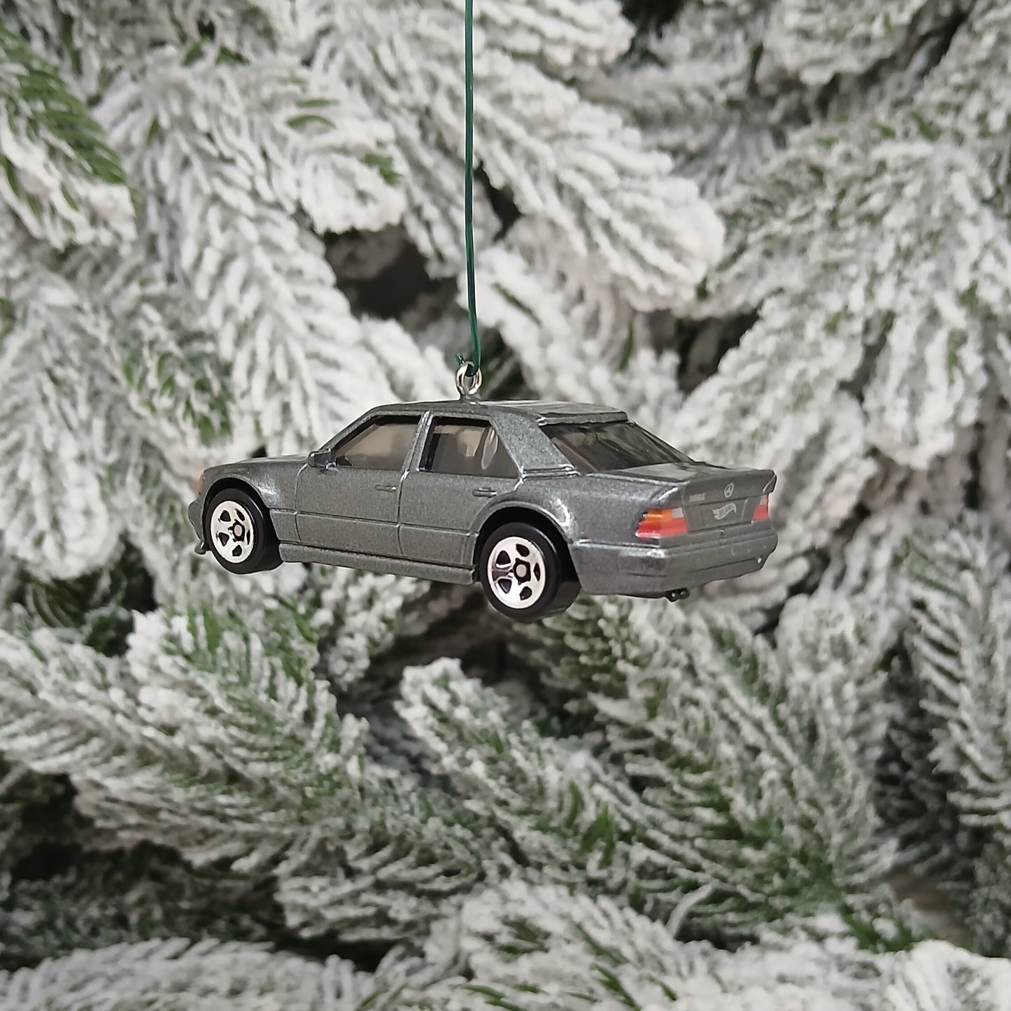 Mercedes-Benz Ornament 500E Christmas Tree Decoration Unique Xmas Gift Idea 1991-1994 Silver Black