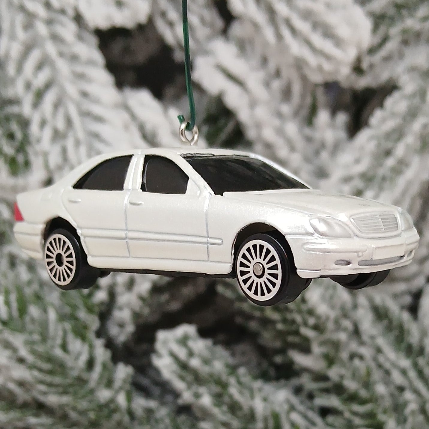 MERCEDES-BENZ S-Class Christmas Ornament Unique Gift Idea Xmas Tree Decoration White 2000-2002