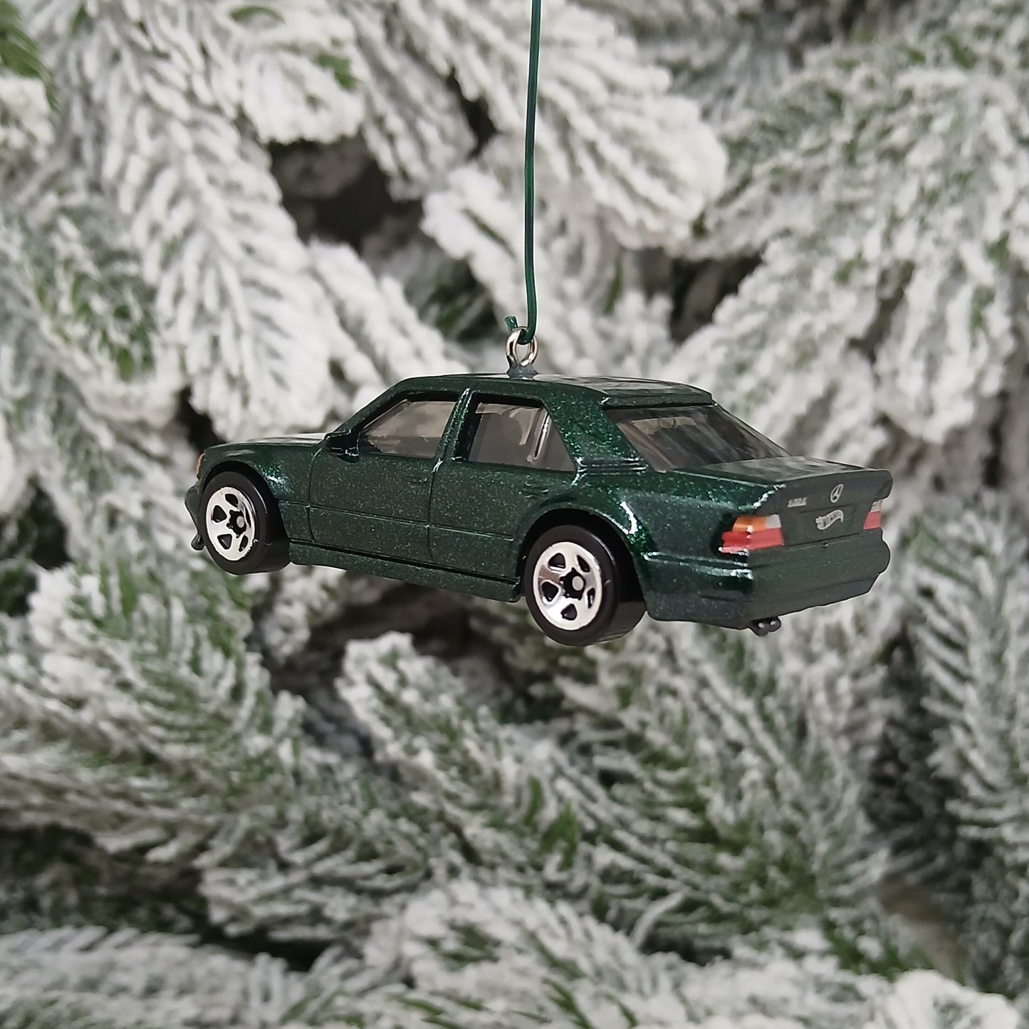 Mercedes-Benz Ornament 500E Christmas Tree Decoration Unique Xmas Gift Idea 1991-1994 Red Green