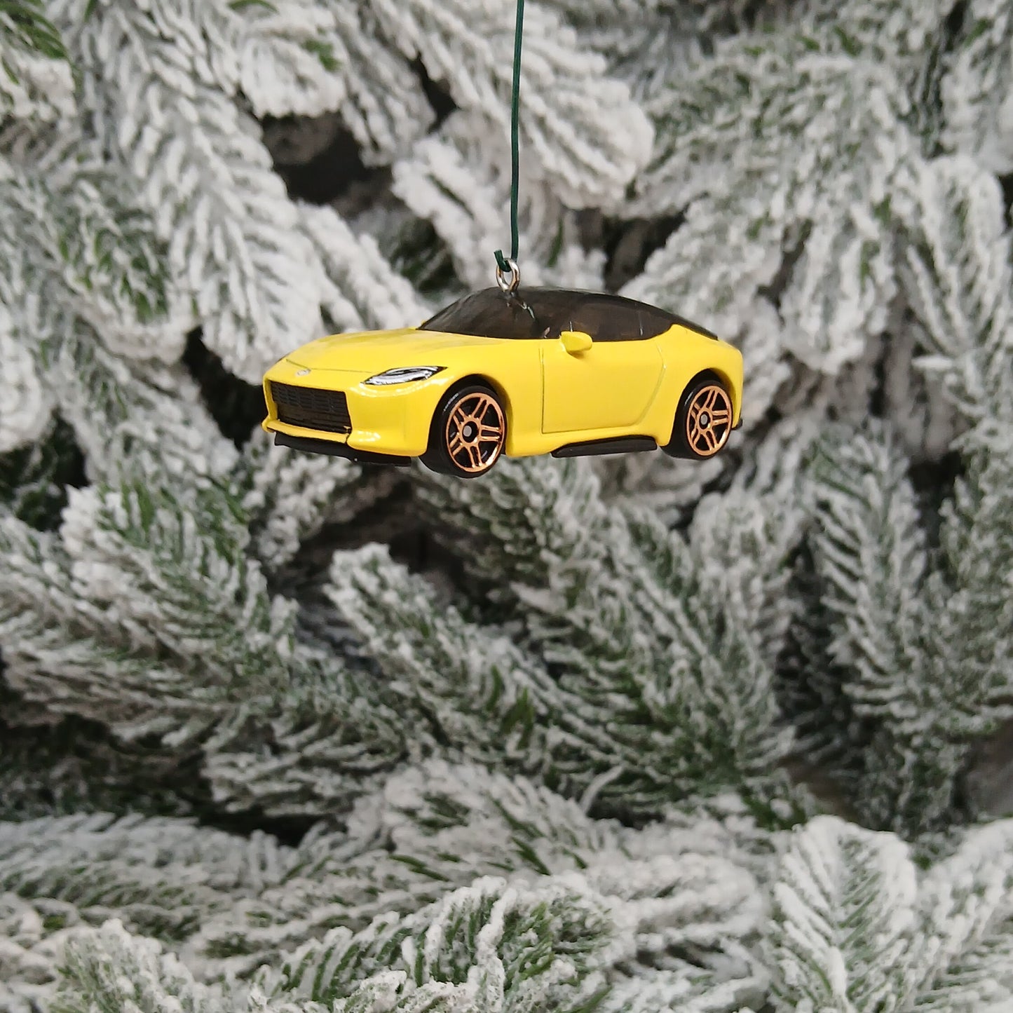 NISSAN Z Christmas Ornament Unique Gift Car Xmas Tree Decoration Yellow
