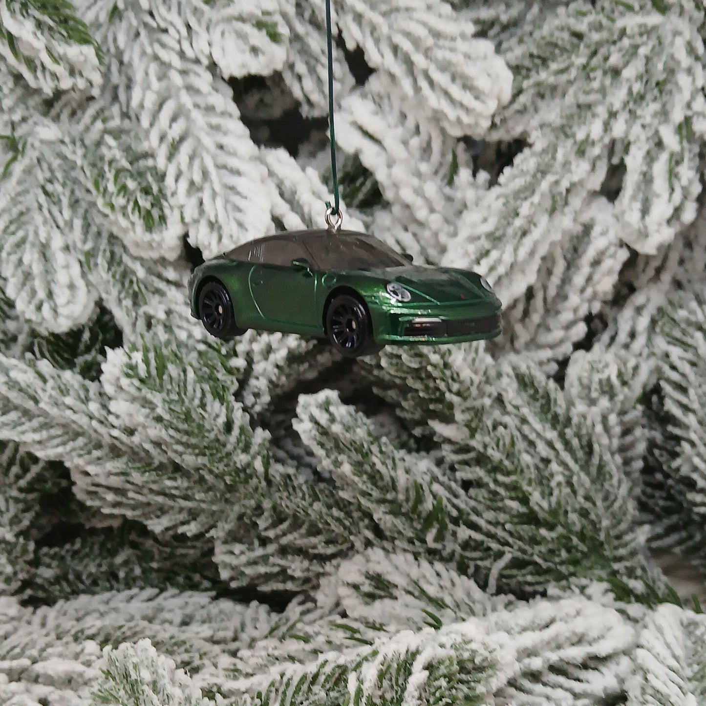 Porsche 911 Targa Ornament Christmas Decoration Unique Gift Green