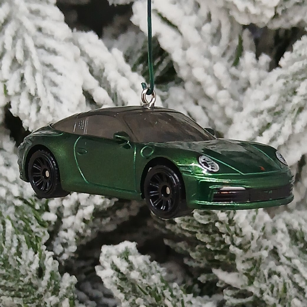 Porsche 911 Targa Ornament Christmas Decoration Unique Gift Green