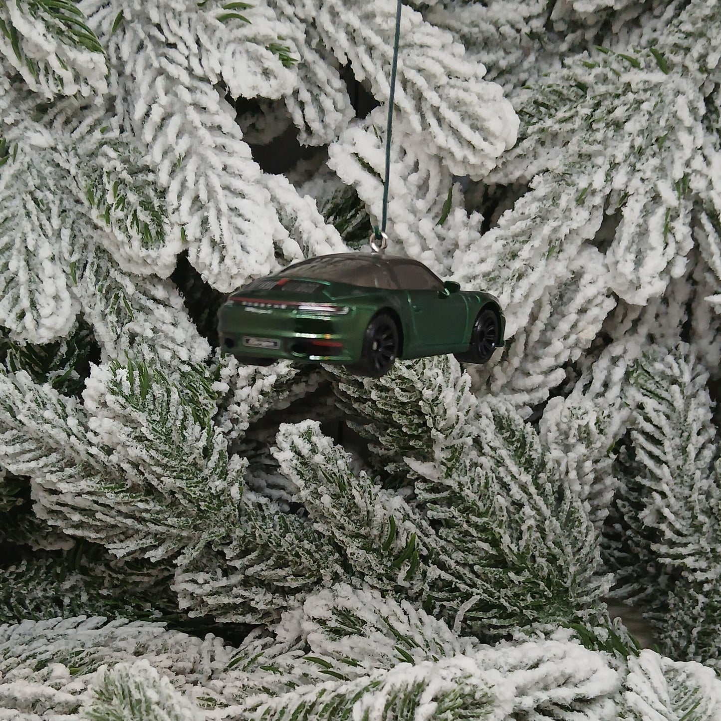 Porsche 911 Targa Ornament Christmas Decoration Unique Gift Green