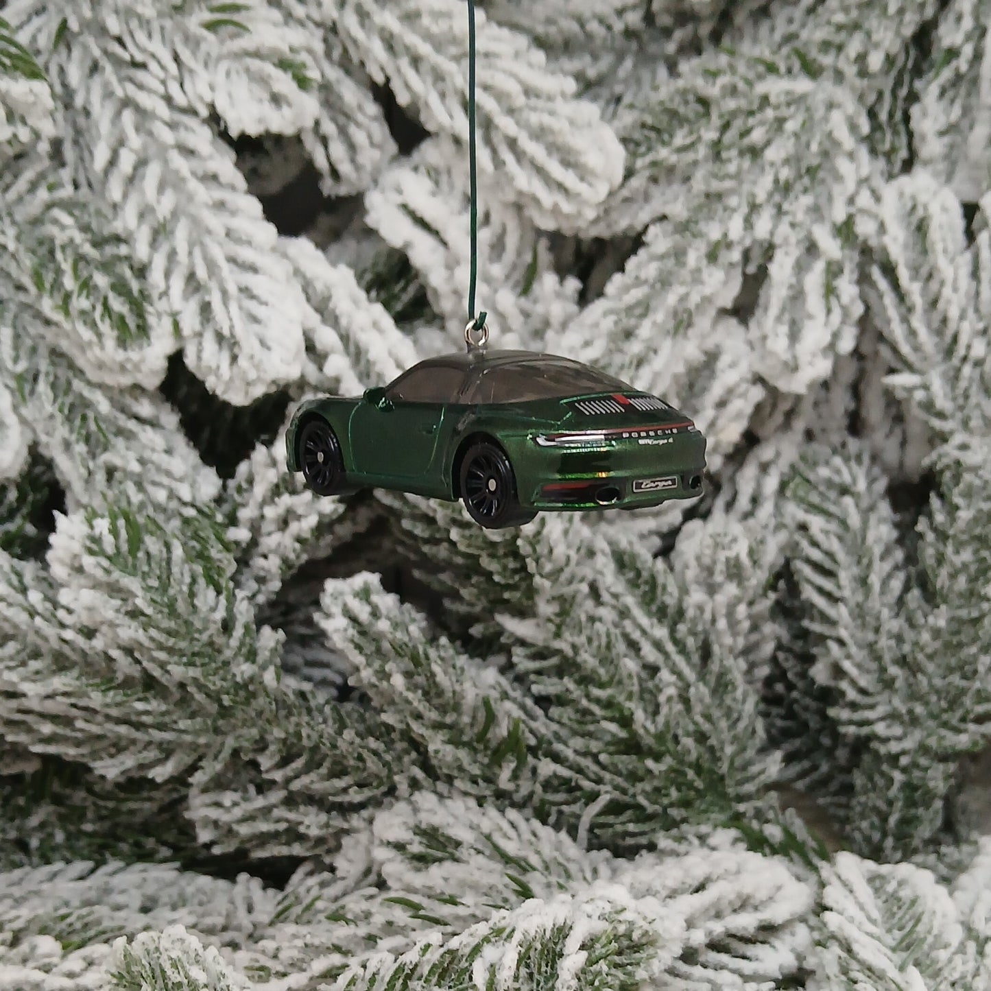 Porsche 911 Targa Ornament Christmas Decoration Unique Gift Green