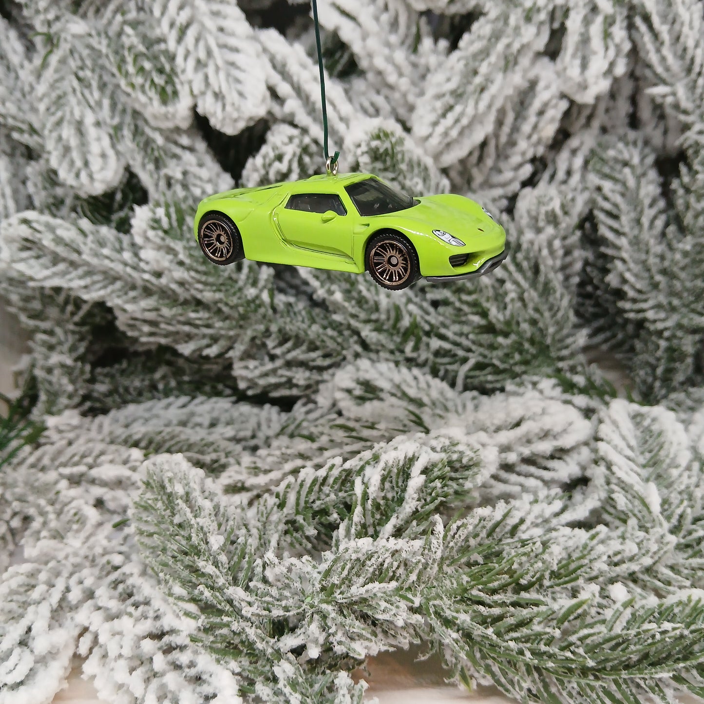 PORSCHE 918 Spyder Ornament Christmas Gift Xmas Tree Decoration 2013 2014 2015 Silver Green Yellow