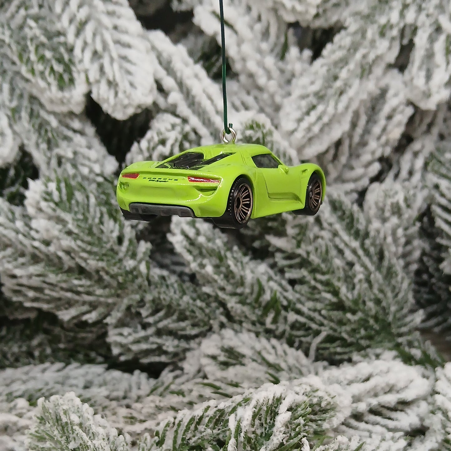 PORSCHE 918 Spyder Ornament Christmas Gift Xmas Tree Decoration 2013 2014 2015 Silver Green Yellow