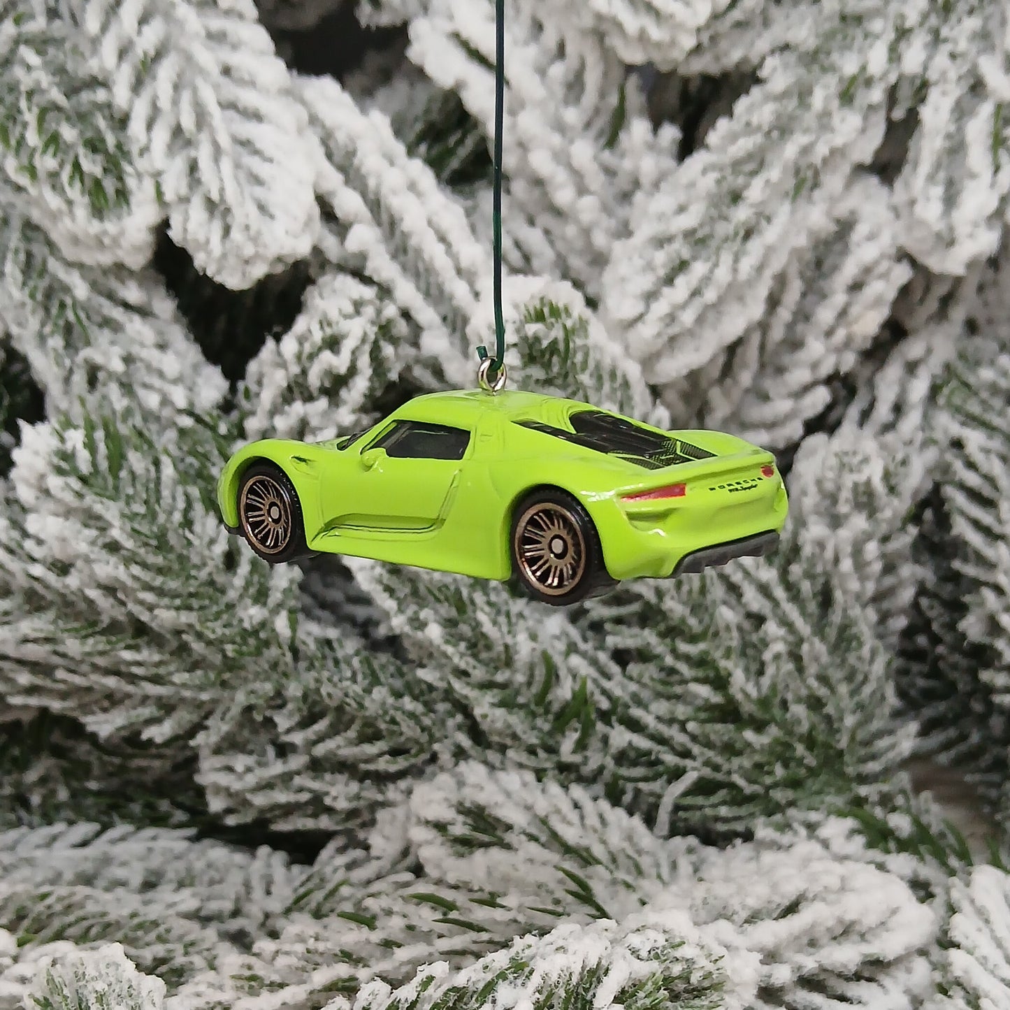 PORSCHE 918 Spyder Ornament Christmas Gift Xmas Tree Decoration 2013 2014 2015 Silver Green Yellow