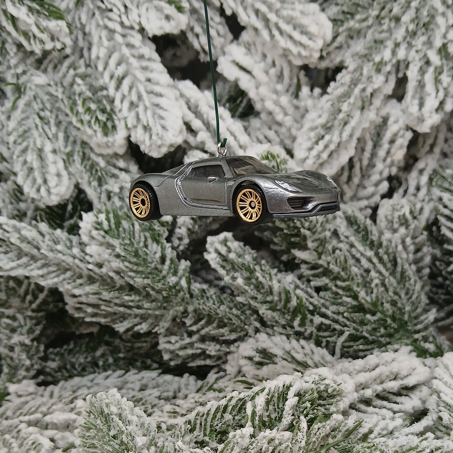 PORSCHE 918 Spyder Ornament Christmas Gift Xmas Tree Decoration 2013 2014 2015 Silver Green Yellow