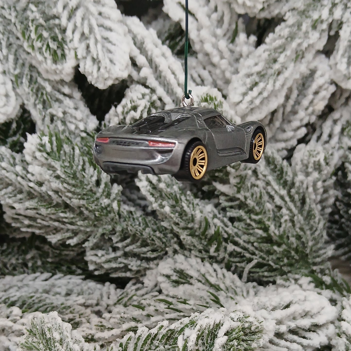 PORSCHE 918 Spyder Ornament Christmas Gift Xmas Tree Decoration 2013 2014 2015 Silver Green Yellow