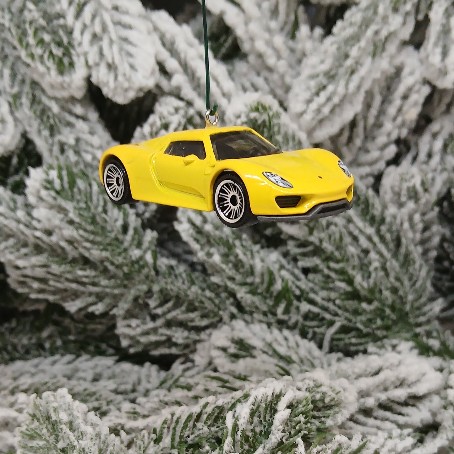 PORSCHE 918 Spyder Ornament Christmas Gift Xmas Tree Decoration 2013 2014 2015 Silver Green Yellow