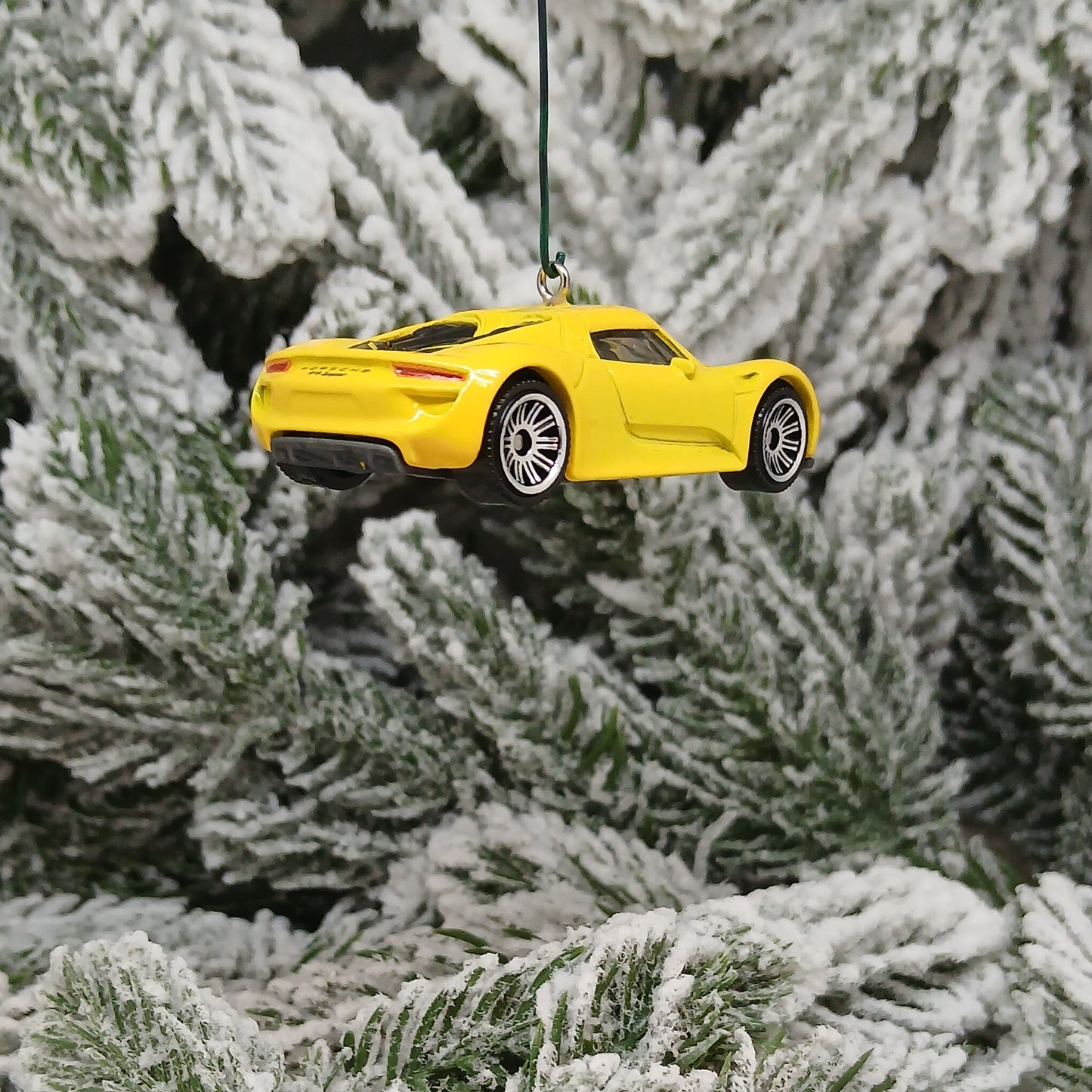 PORSCHE 918 Spyder Ornament Christmas Gift Xmas Tree Decoration 2013 2014 2015 Silver Green Yellow