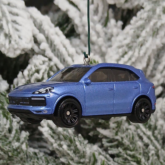 Porsche Cayenne Ornament Christmas Tree Decoration Unique Gift Idea Blue Purple