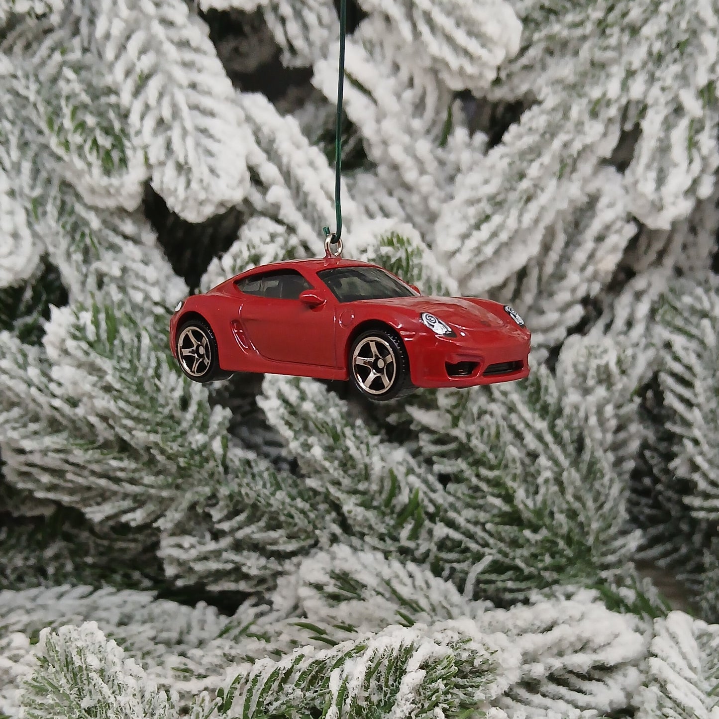Porsche Cayman Ornament Christmas Tree Decoration Unique Gift Red