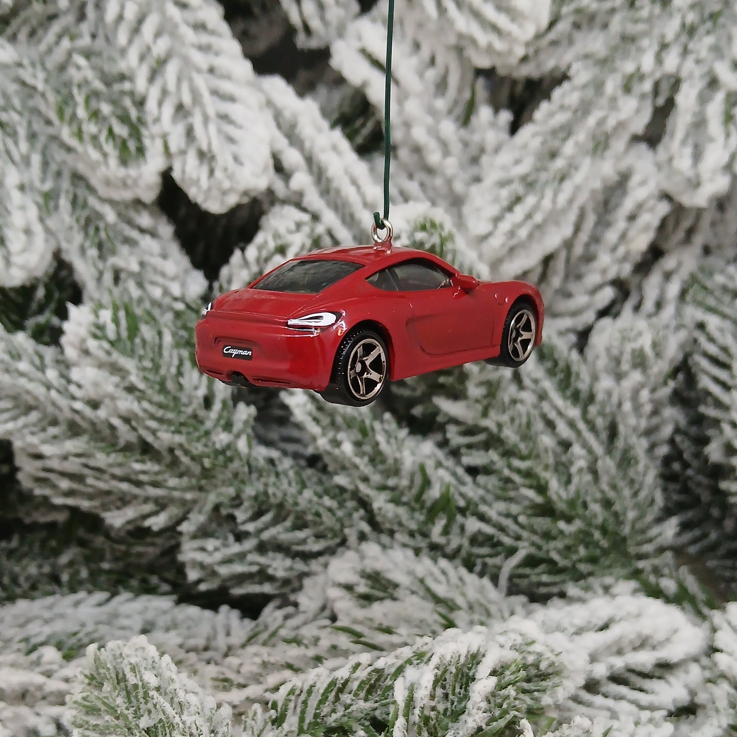 Porsche Cayman Ornament Christmas Tree Decoration Unique Gift Red