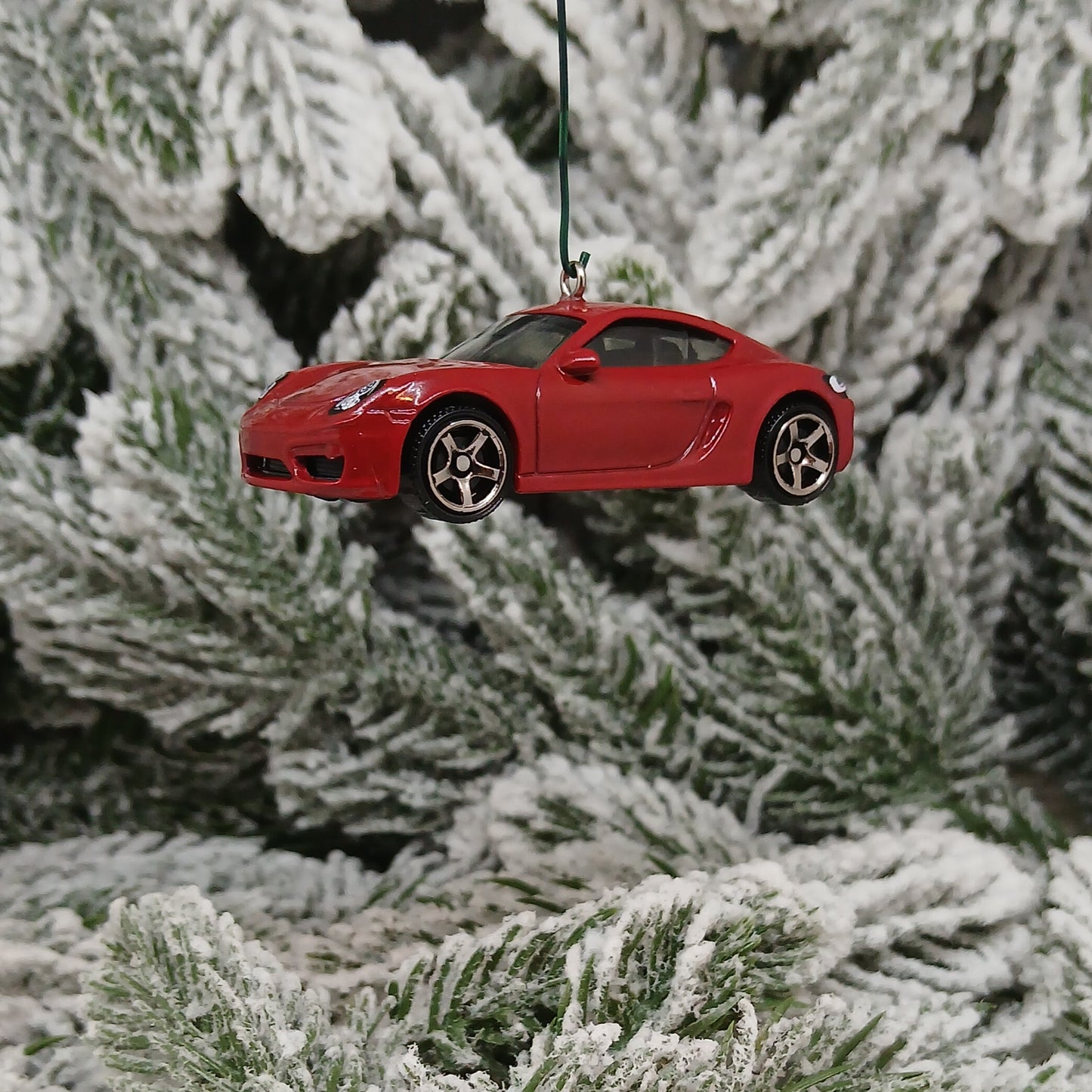 Porsche Cayman Ornament Christmas Tree Decoration Unique Gift Red