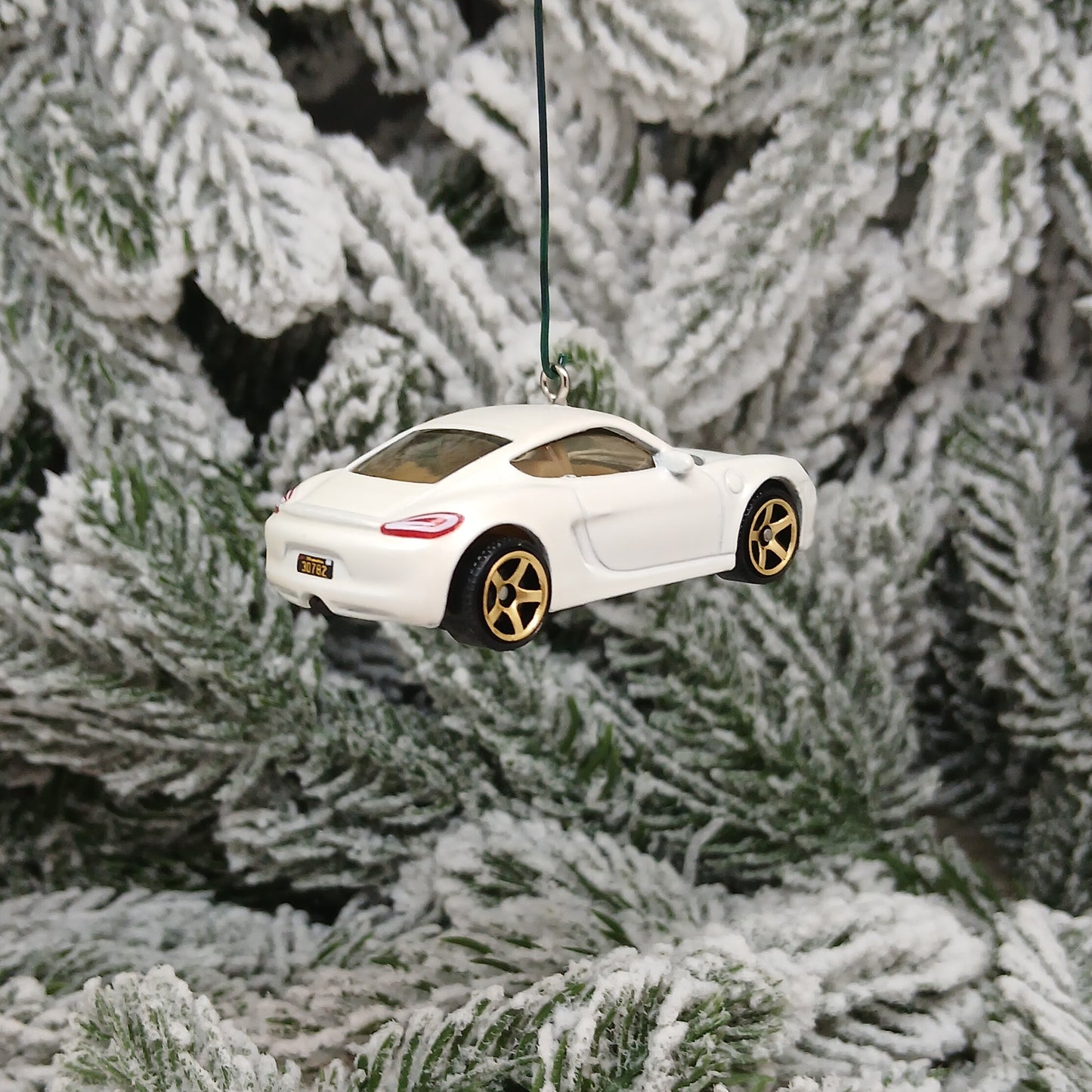 Porsche Cayman Ornament Christmas Tree Decoration Unique Gift 718 White