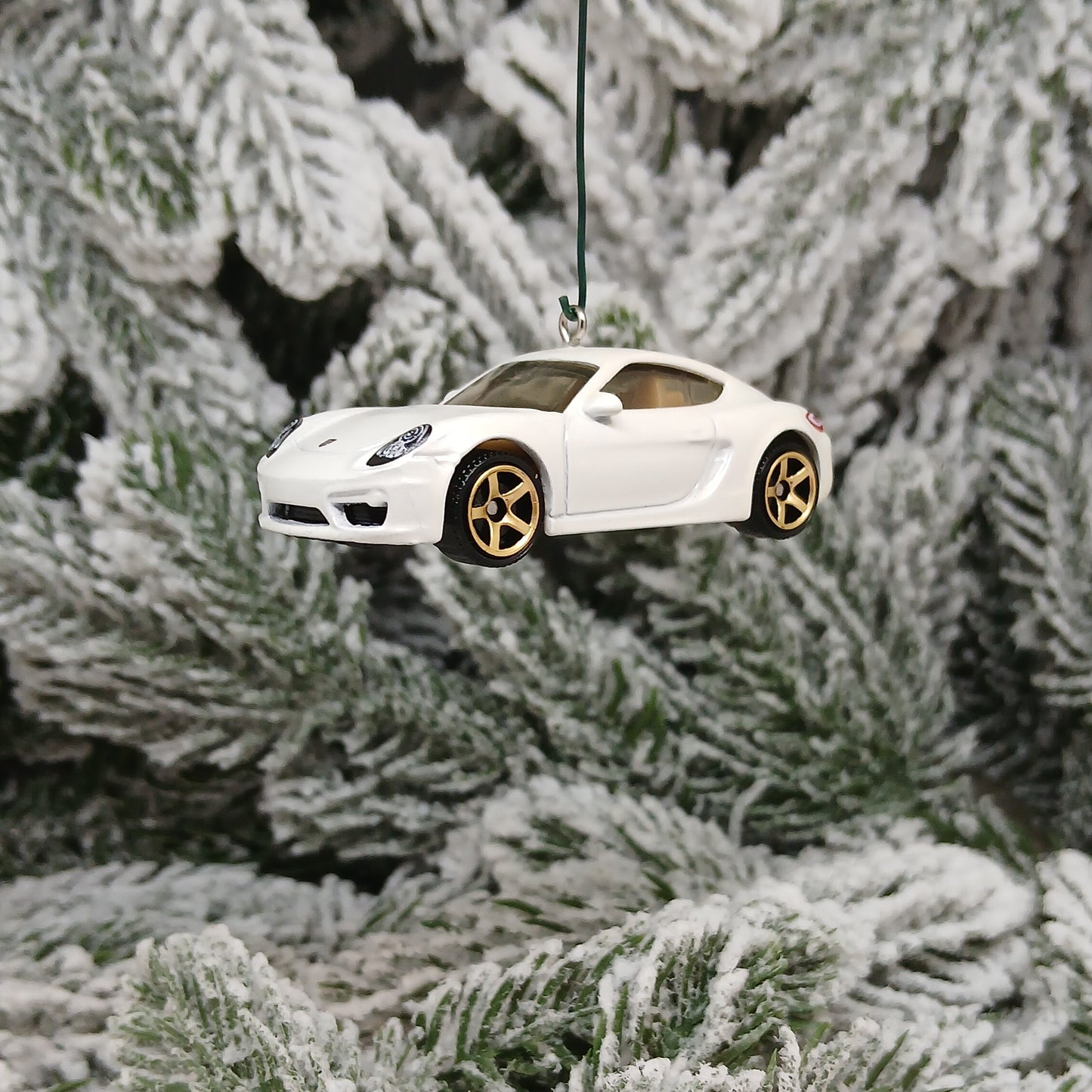 Porsche Cayman Ornament Christmas Tree Decoration Unique Gift 718 White